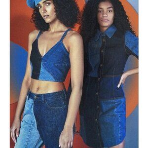 Ganni x Ahluwalia Patchwork Color Block Jeans